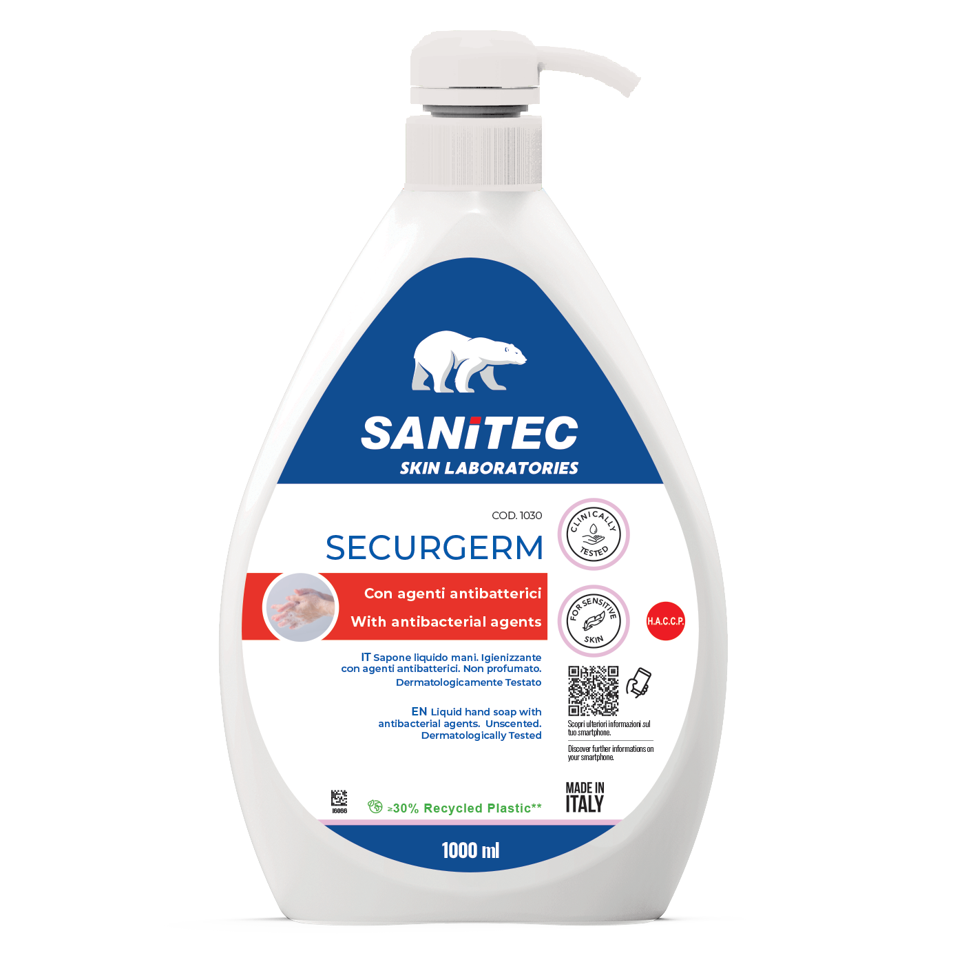 SECURGERM With antibacterial agents - 6 pcs x 1000 ML
