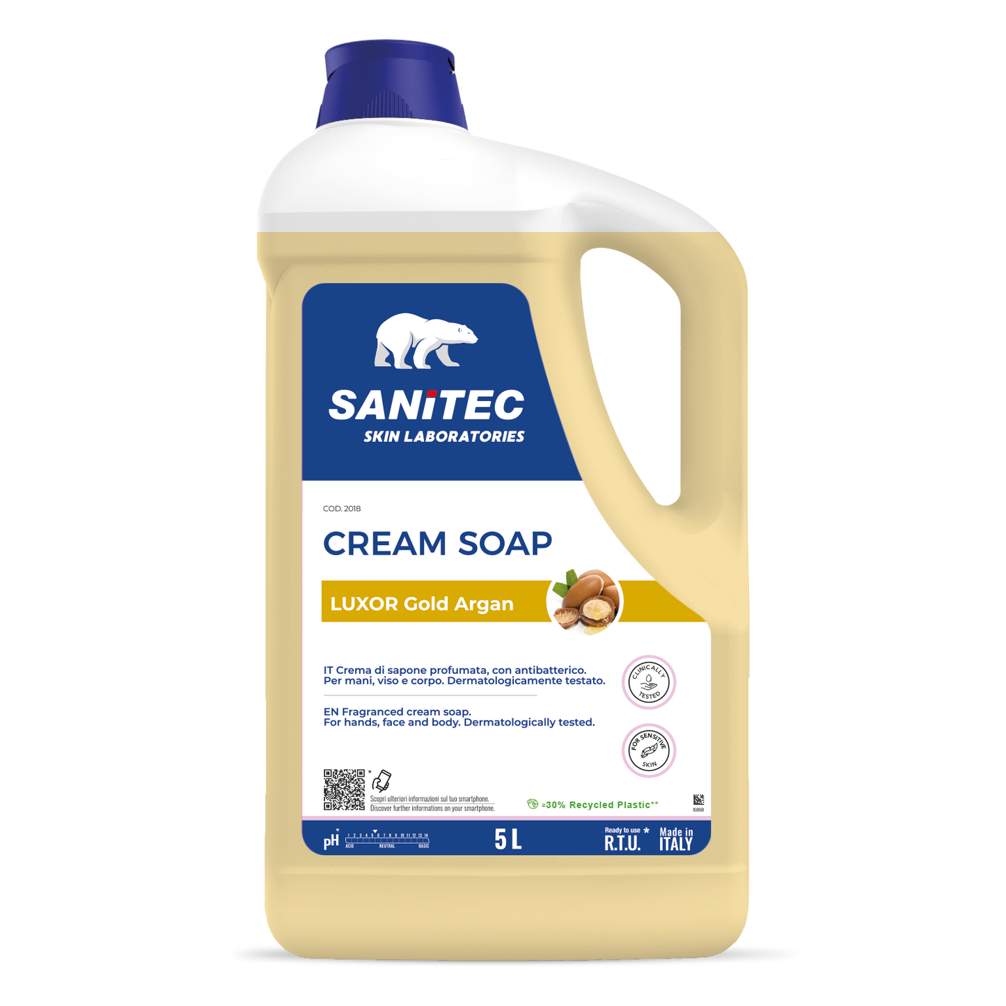 CREAM SOAP - Luxor Gold Argan - 2 pz x 5 L