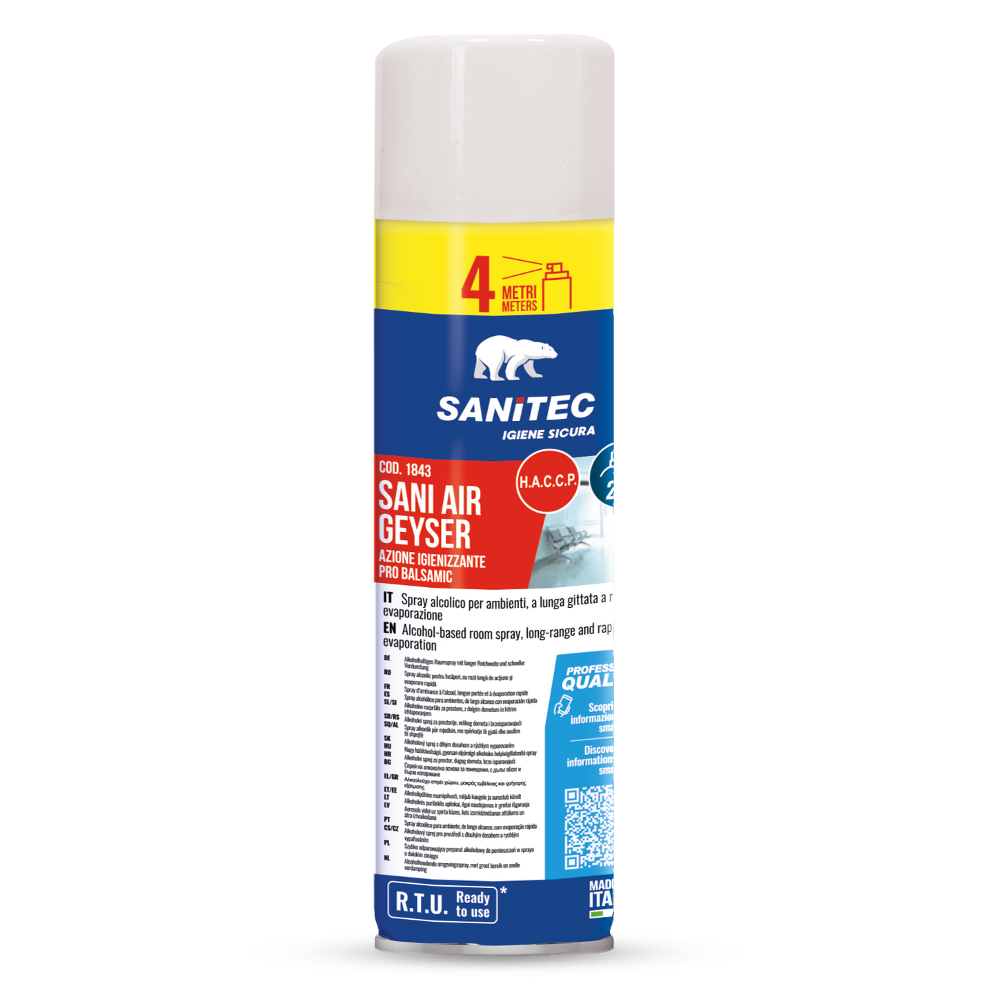 GEYSER D'AIR SANI - 12 pièces x 500 ml