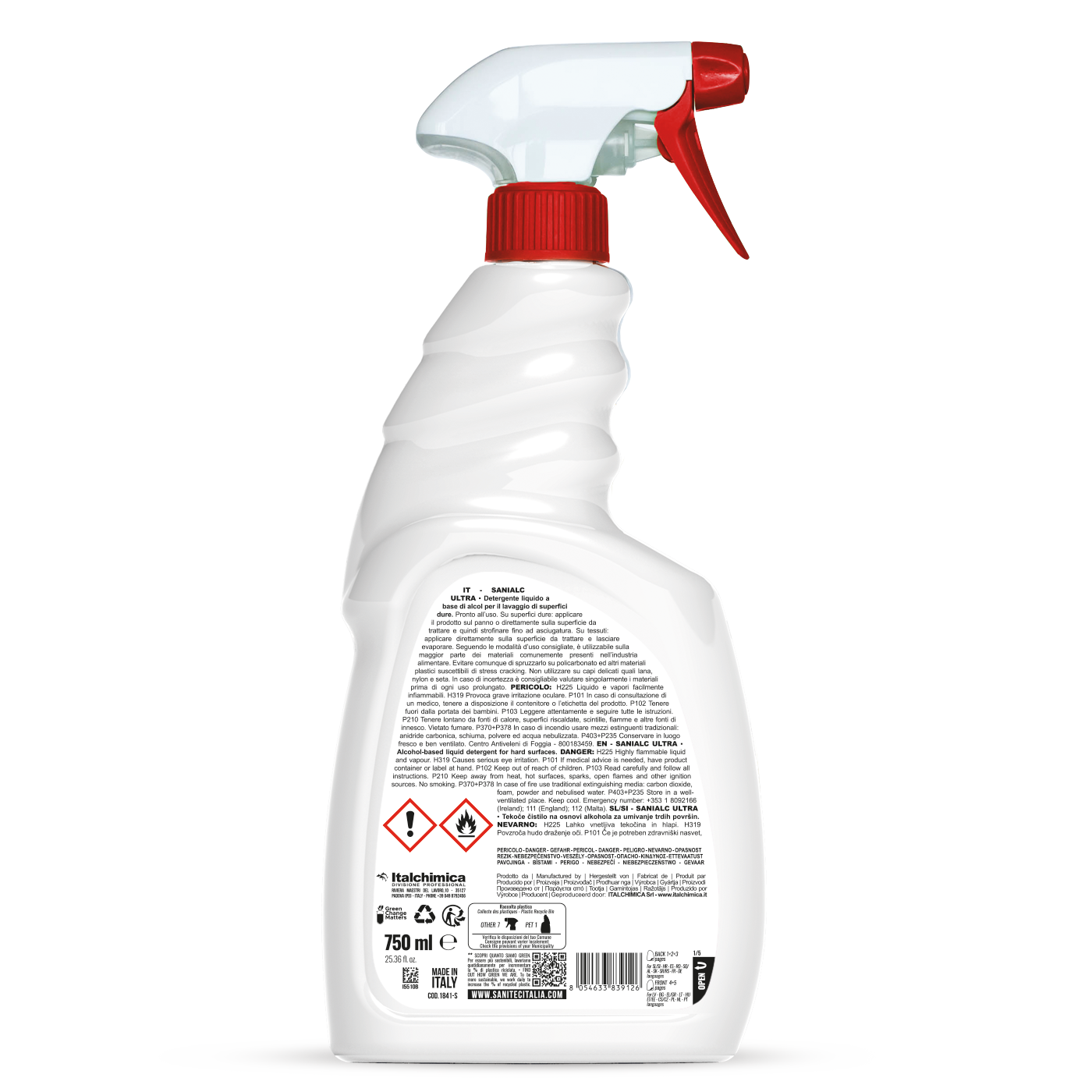 SANIALC ULTRA - 6 pz x 750 ml