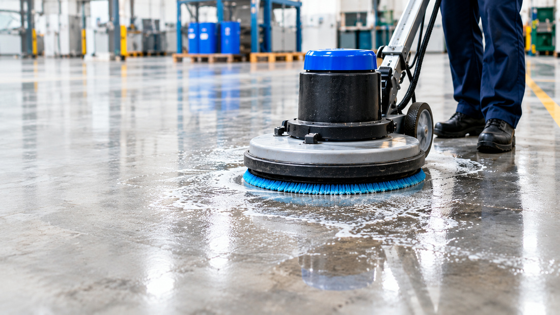 Come rimuovere oli e grassi pavimenti industriali