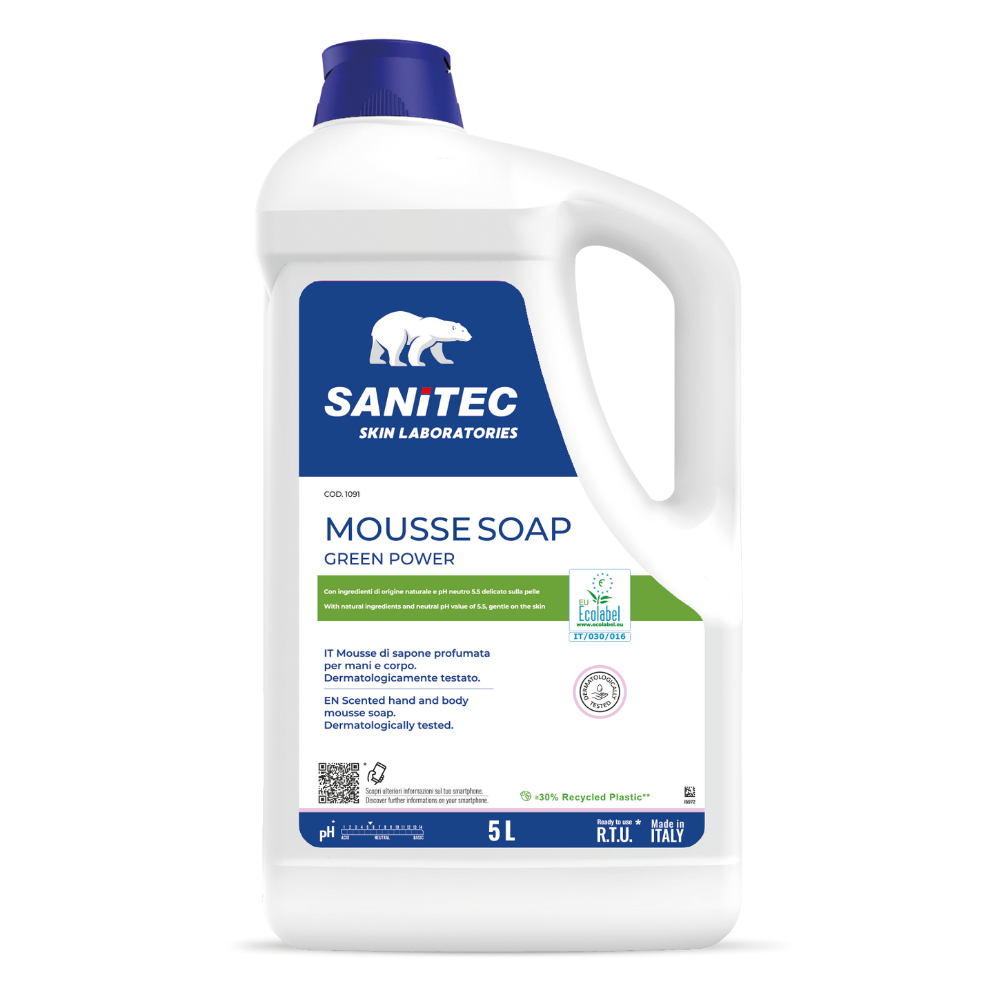 Savon mousse - Talc blanc Luxor - 2 pièces x 5 L