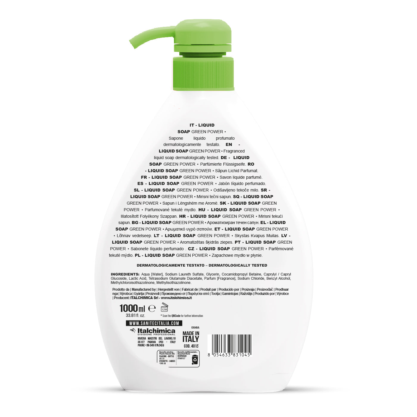 LIQUID SOAP GREEN POWER - 6 pz x 1000 ml