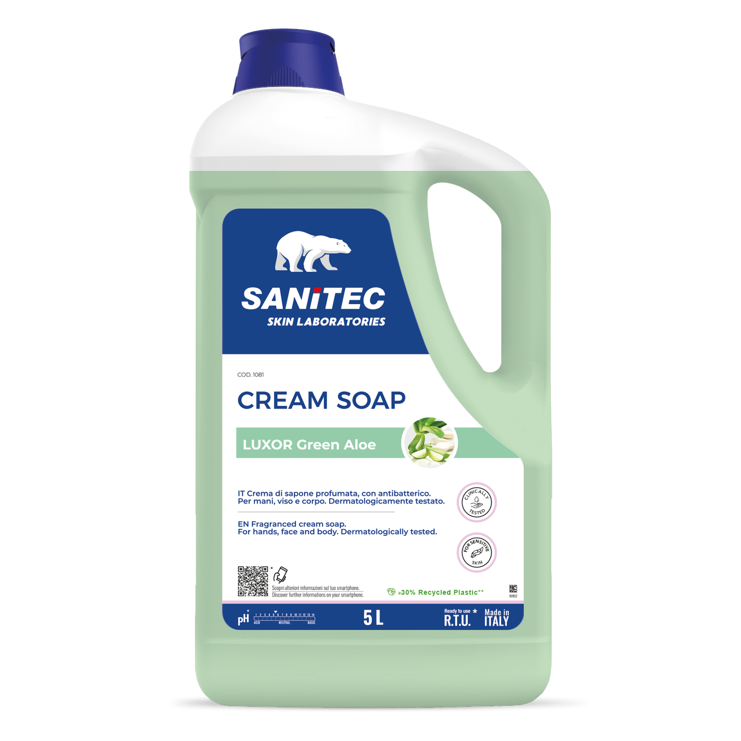 CREAM SOAP Luxor Green Aloe - 2 pz x 5 L