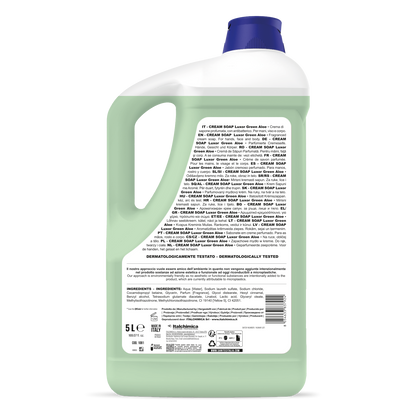 CREAM SOAP Luxor Green Aloe - 2 pz x 5 L