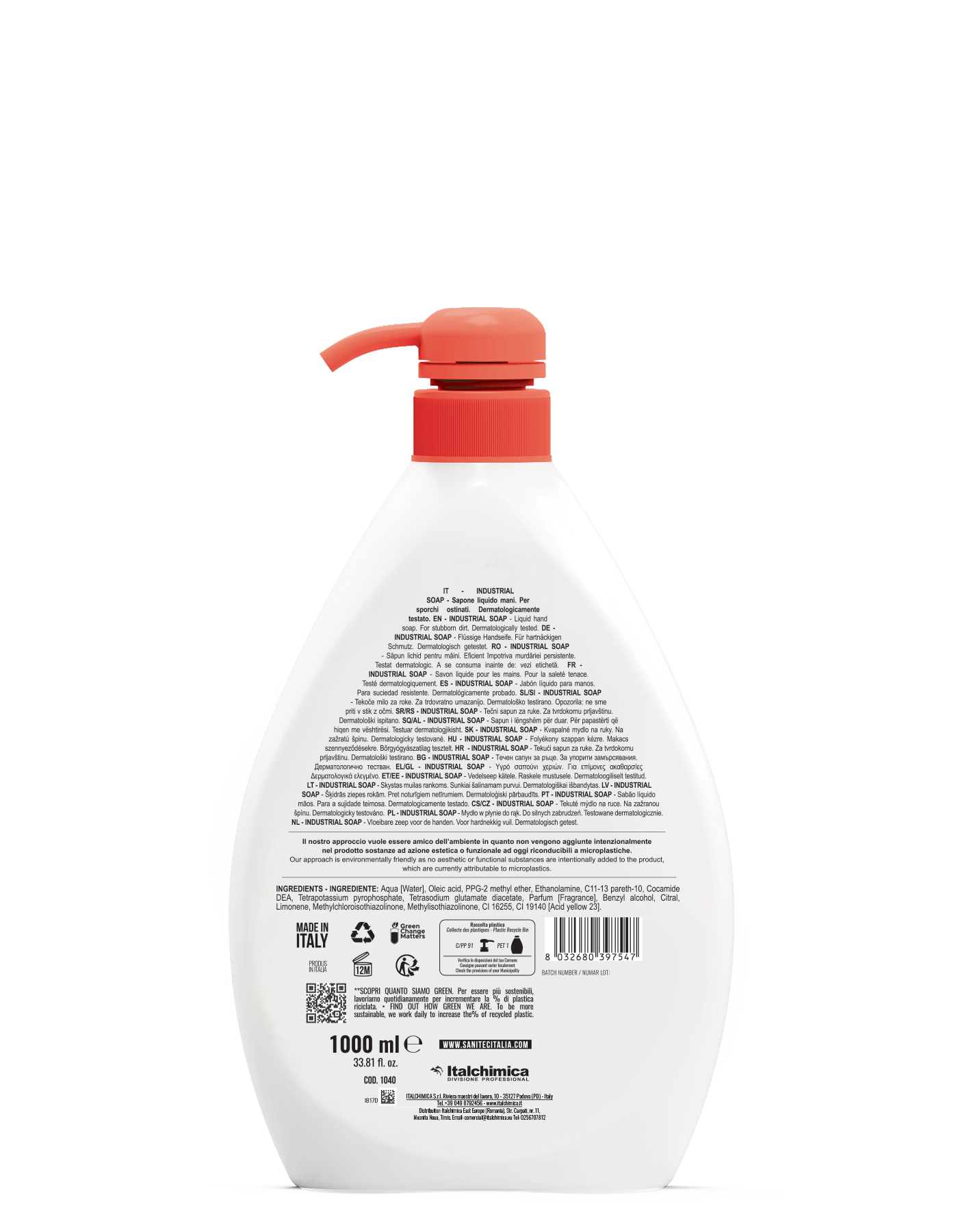 INDUSTRIAL SOAP - 6 pcs x 1000 ml